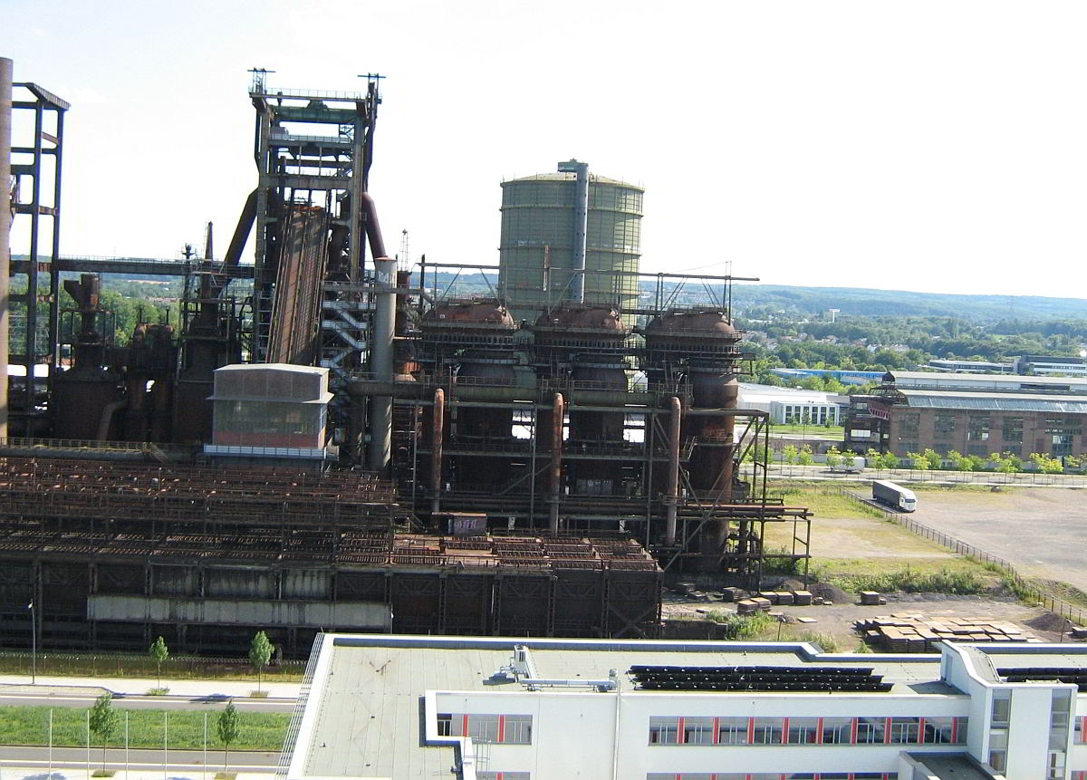 Cowper, Hochofen und Gasometer